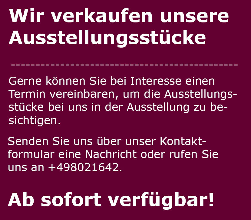 Formular Hinweis Ausstellungsstücke